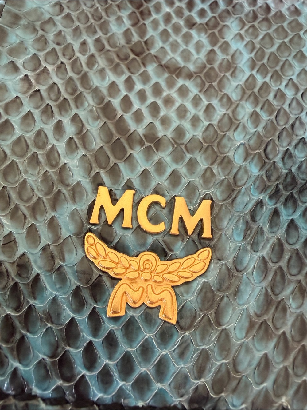 New MCM Leather Python Crossbody - Picture 6 of 9